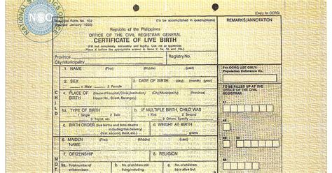 nso birth certificate number
